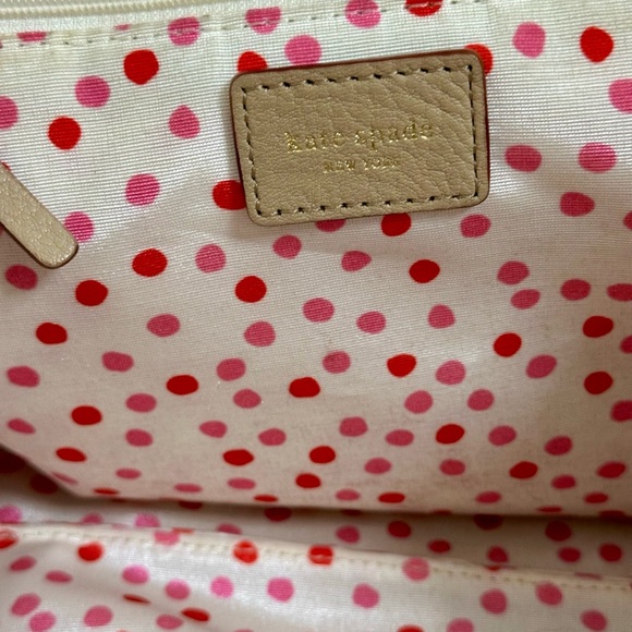 Kate Spade Beige Satchel Bag with gold toggle closure - Picture 9 of 11